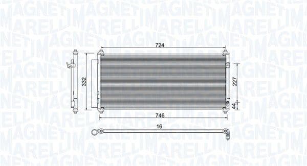 Kondensators, Gaisa kond. sistēma MAGNETI MARELLI 350203973000 1