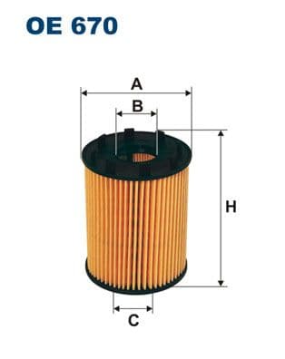 Eļļas filtrs FILTRON OE 670 1