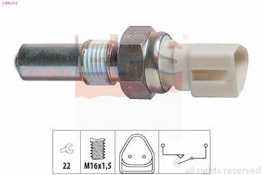 Slēdzis, Atpakaļgaitas signāla lukturis EPS 1.860.212 1