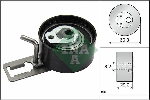 Spriegotājrullītis, Gāzu sadales mehānisma piedziņas siksna INA 531 0850 10 1