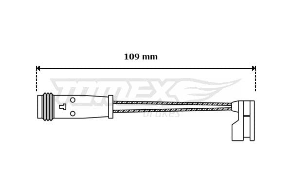 Indikators, Bremžu uzliku nodilums TOMEX Brakes TX 30-55 1