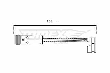 Indikators, Bremžu uzliku nodilums TOMEX Brakes TX 30-55 1