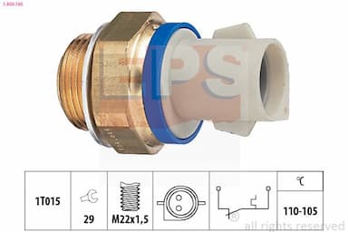 Termoslēdzis, Radiatora ventilators EPS 1.850.165 1