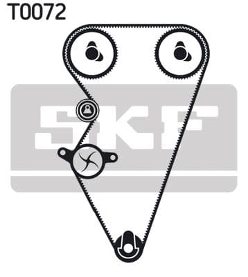 Ūdenssūknis + Zobsiksnas komplekts SKF VKMC 07310 2