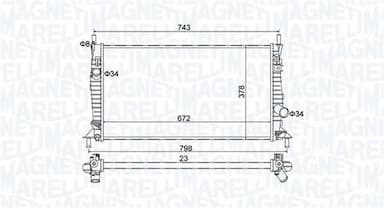 Radiators, Motora dzesēšanas sistēma MAGNETI MARELLI 350213157400 1