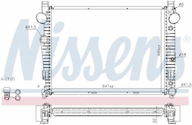 Radiators, Motora dzesēšanas sistēma NISSENS 62771A 5