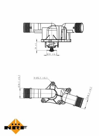 Termostats, Dzesēšanas šķidrums NRF 725050 5