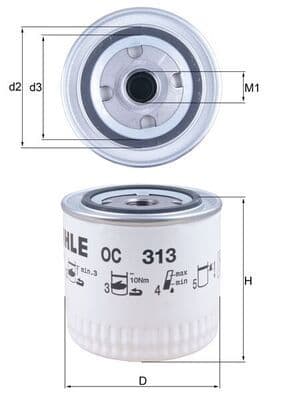 Eļļas filtrs KNECHT OC 313 1