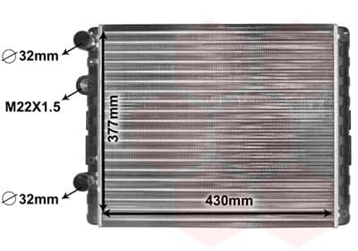 Radiators, Motora dzesēšanas sistēma VAN WEZEL 58002129 1