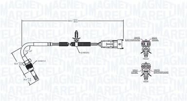 Devējs, Izplūdes gāzu temperatūra MAGNETI MARELLI 172000107010 2