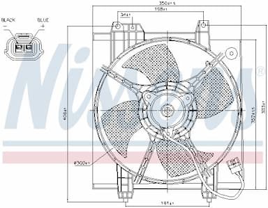 Ventilators, Motora dzesēšanas sistēma NISSENS 85494 6