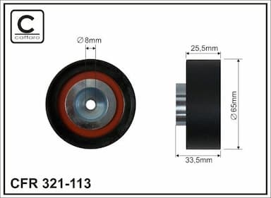 Parazīt-/Vadrullītis, Ķīļrievu siksna CAFFARO 321-113 1