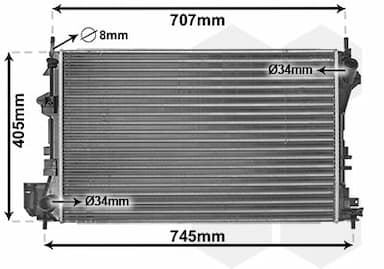 Radiators, Motora dzesēšanas sistēma VAN WEZEL 37002338 1