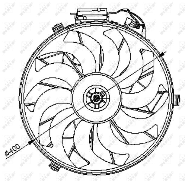 Ventilators, Motora dzesēšanas sistēma NRF 47028 1