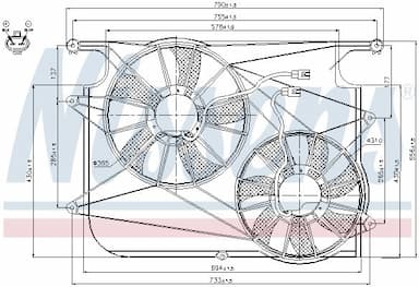 Ventilators, Motora dzesēšanas sistēma NISSENS 85610 6