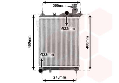 Radiators, Motora dzesēšanas sistēma VAN WEZEL 82002099 1