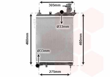 Radiators, Motora dzesēšanas sistēma VAN WEZEL 82002099 1