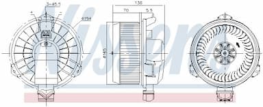 Salona ventilators NISSENS 87419 6