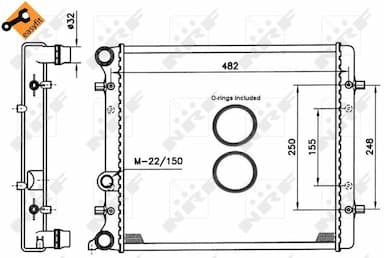 Radiators, Motora dzesēšanas sistēma NRF 509530 4