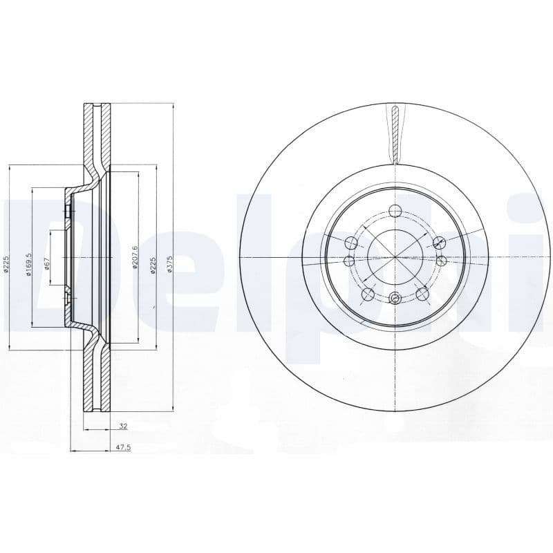 Bremžu diski DELPHI BG9060C 1