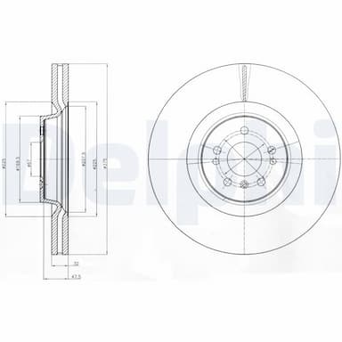 Bremžu diski DELPHI BG9060C 1