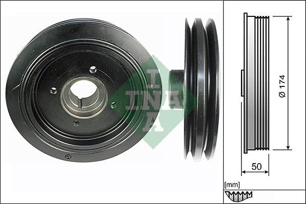 Piedziņas skriemelis, Kloķvārpsta Schaeffler INA 544 0107 10 1