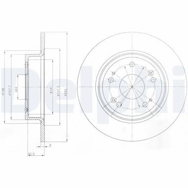 Bremžu diski DELPHI BG4249 1