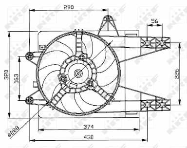 Ventilators, Motora dzesēšanas sistēma NRF 47038 1