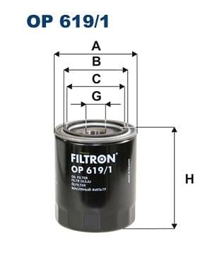 Eļļas filtrs FILTRON OP 619/1 1