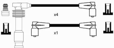 Augstsprieguma vadu komplekts NGK 0769 2