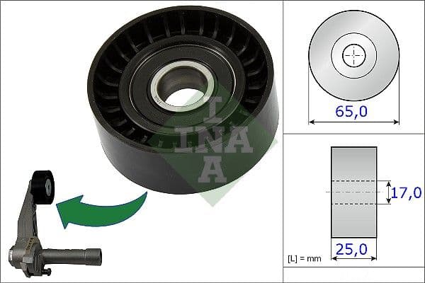 Spriegotājrullītis, Ķīļrievu siksna INA 531 0866 10 1