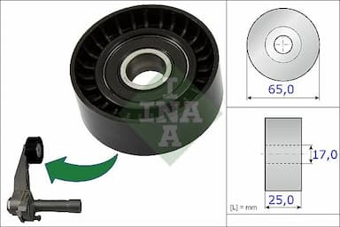 Spriegotājrullītis, Ķīļrievu siksna INA 531 0866 10 1