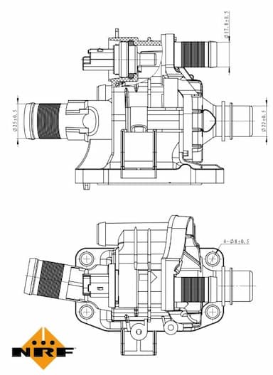 Termostats, Dzesēšanas šķidrums NRF 725039 5