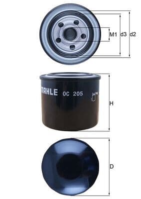 Eļļas filtrs KNECHT OC 205 1