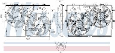 Ventilators, Motora dzesēšanas sistēma NISSENS 850003 9