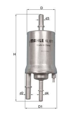 Degvielas filtrs KNECHT KL 871 1