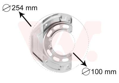 Dubļu sargs, Bremžu disks VAN WEZEL 3766371 1