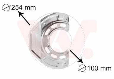 Dubļu sargs, Bremžu disks VAN WEZEL 3766371 1