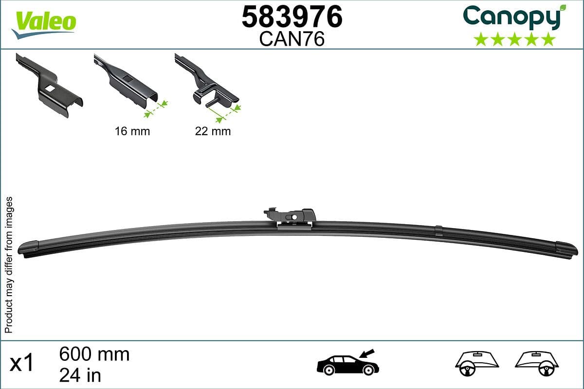 Stikla tīrītāja slotiņa VALEO 583976 1