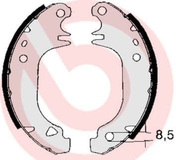 Bremžu loku komplekts BREMBO S 61 535 1