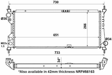 Radiators, Motora dzesēšanas sistēma NRF 507522 4