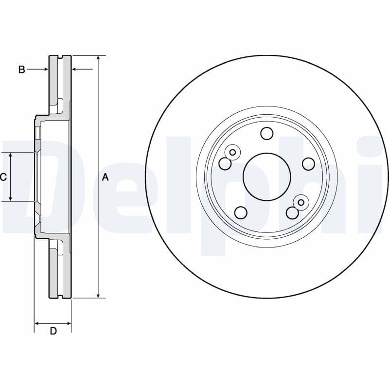 Bremžu diski DELPHI BG4746C 1