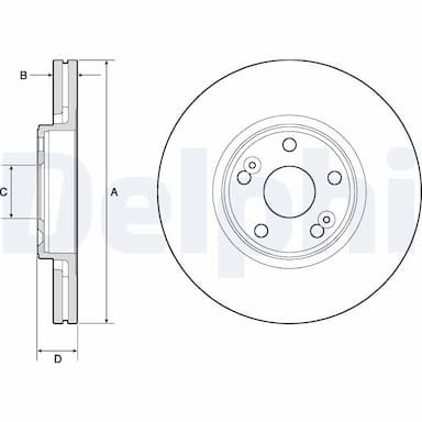 Bremžu diski DELPHI BG4746C 1