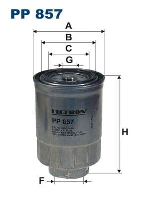 Degvielas filtrs FILTRON PP 857 1