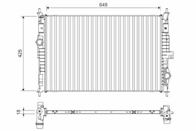 Radiators, Motora dzesēšanas sistēma VALEO 701109 1