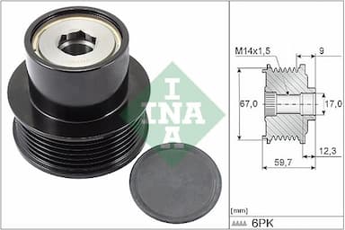 Ģeneratora brīvgaitas mehānisms Schaeffler INA 535 0288 10 1