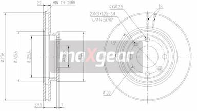 Bremžu diski MAXGEAR 19-2376MAX 1