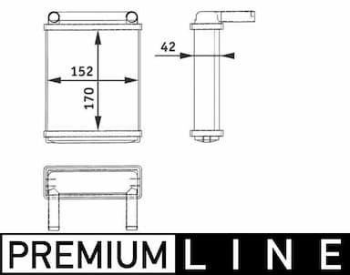 Siltummainis, Salona apsilde MAHLE AH 128 000P 1