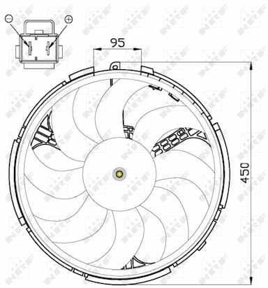 Ventilators, Motora dzesēšanas sistēma NRF 47506 3