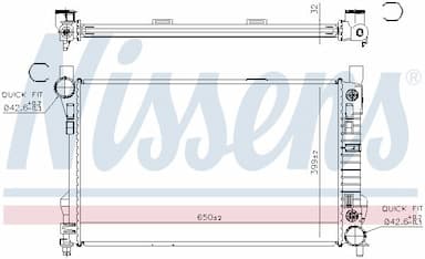 Radiators, Motora dzesēšanas sistēma NISSENS 62786A 5